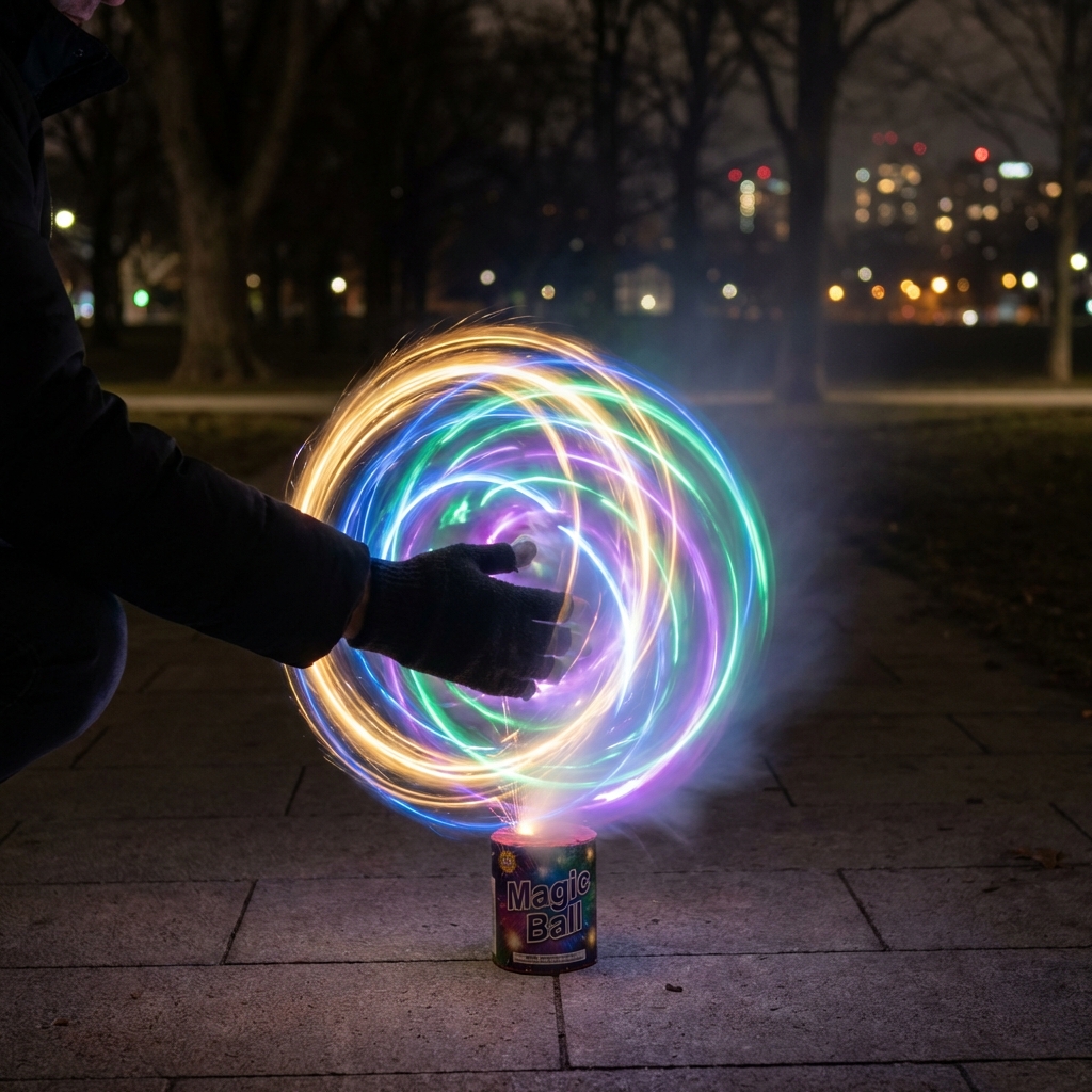 魔法球手持烟花 Magic Ball firework