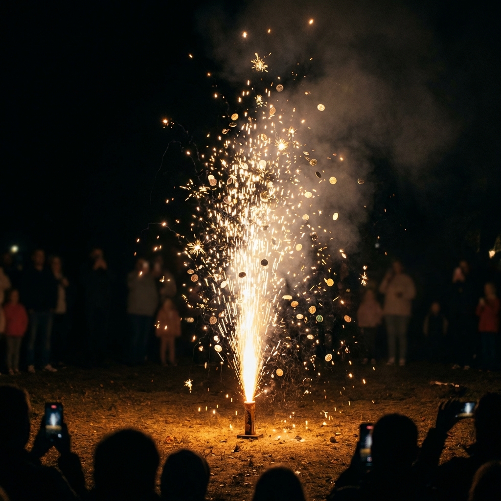 发财树金色喷泉 Money Tree Fountain
